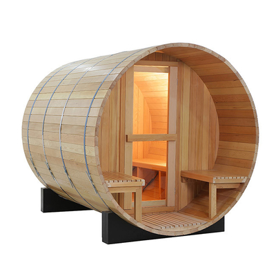 Aquece acima a sala exterior 6 - 8 a pessoa 6000W da sauna do tambor rápido da madeira maciça