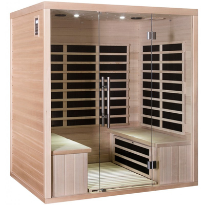 Sala infravermelha vermelha da sauna de Cedar Wood Carbon Panel Far para a pessoa da casa 4