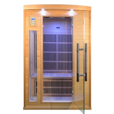 Poder infravermelho distante da madeira maciça 1750W da sauna da pessoa da casa 2