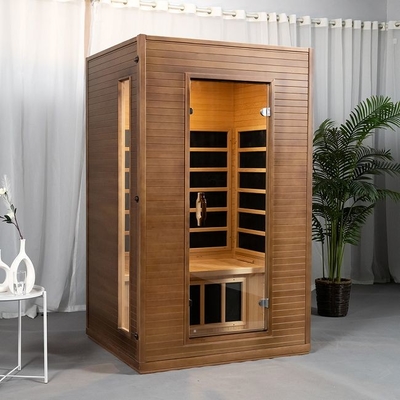 Painel interno Heater Far Infrared Sauna Room do carbono da madeira maciça para a pessoa 2