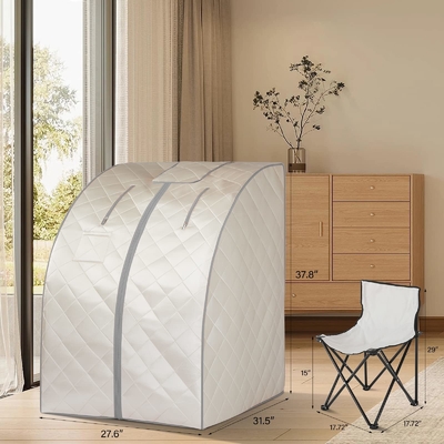 1 sauna infravermelha distante portátil da pessoa com tempo &amp; controlo a distância de Tempreture