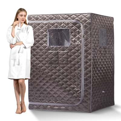 Sauna de vapor portátil de tamanho completo em casa Sauna de spa com capacidade de 4 litros de água