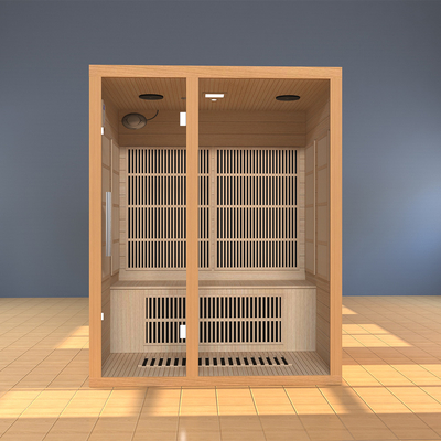 Smartmak 2100W 3 pessoas Sauna infravermelha remota Sala de casa Sauna infravermelha para spa
