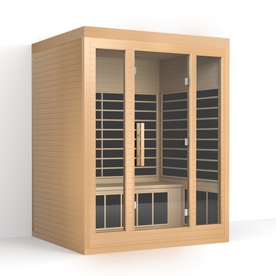 Casa Tradicional Baixa Emf Sauna de infravermelho próximo Material de cedro vermelho Para 3 pessoas