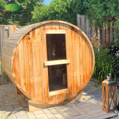 Spa de vapor seco Aquecido a madeira a ar livre Barril à prova d'água Sala de sauna Uso em jardim