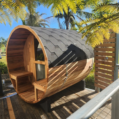 Preço mais baixo Sauna de barril de madeira de cedro