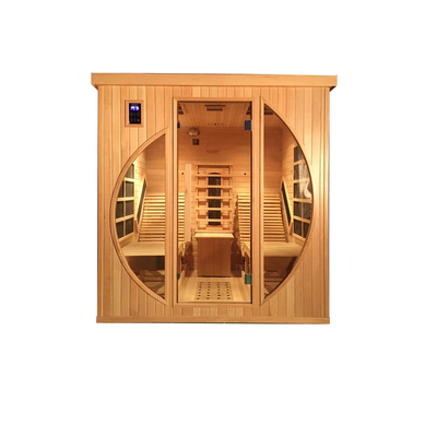 Sauna de infravermelho distante portátil para 2-3 pessoas com aquecedor de carbono de espectro completo controlado digitalmente