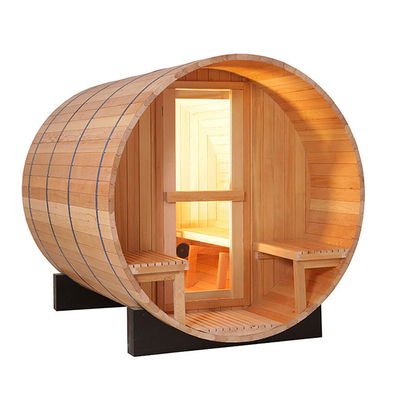 Sala de madeira 4500W exterior da sauna do tambor da cicuta canadense