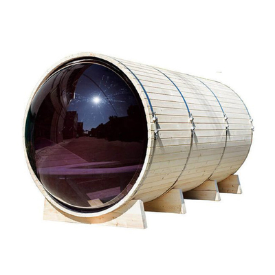 Fogão exterior panorâmico de Cedar Wood With Porch Electric da sauna do tambor de 4 pessoas