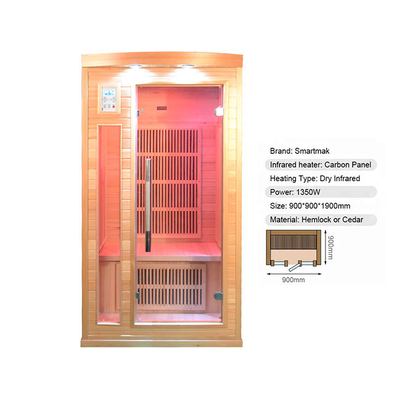 ODM interno do OEM da sala da sauna da pessoa da madeira maciça um disponível