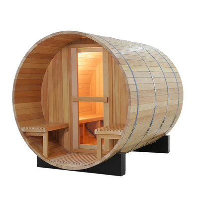 Aquece acima a sala exterior 6 - 8 a pessoa 6000W da sauna do tambor rápido da madeira maciça