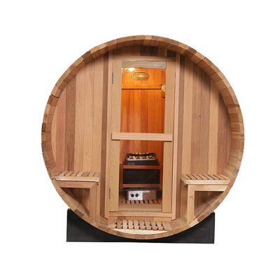 Sala vermelha 180x240cm de Canadá Cedar Wood Outdoor Barrel Sauna