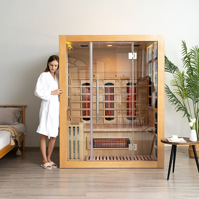 OEM combinado infravermelho da sala de vapor da sauna da multi madeira maciça das pessoas aceitável