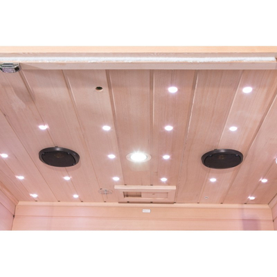 Sala infravermelha vermelha da sauna de Cedar Wood Carbon Panel Far para a pessoa da casa 4