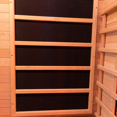 2 pessoas infravermelhas do tamanho da sala da sauna do espectro completo exterior de madeira da cicuta de Canadá