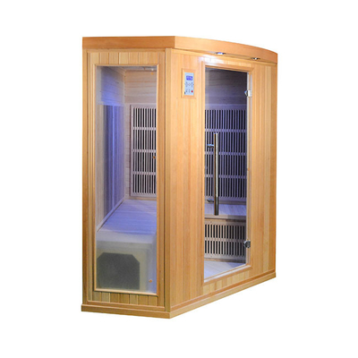 Sauna infravermelha distante interna de madeira de canto da pessoa da casa 3 - 4 do projeto com baixo EMF