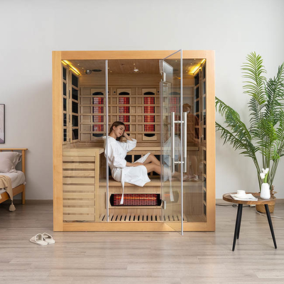 Sauna infravermelha interna tradicional do vapor da combinação para 4 pessoas de 2700W