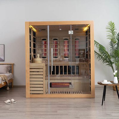 Sauna infravermelha interna tradicional do vapor da combinação para 4 pessoas de 2700W