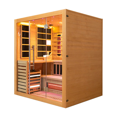 Sauna infravermelha interna tradicional do vapor da combinação para 4 pessoas de 2700W