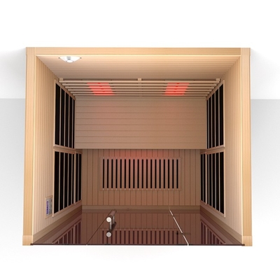 Sauna infravermelha interna para 2 pessoas de cicuta/cedro vermelho para casa