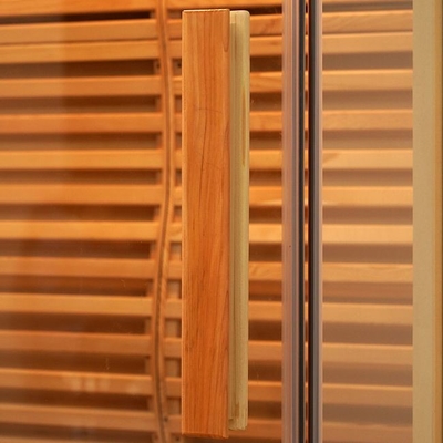 Sauna a vapor tradicional interior de madeira de cedro vermelho do Canadá para 2 pessoas para casa