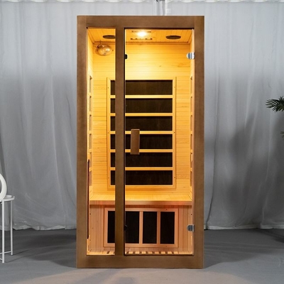 OEM completo do tamanho da pessoa da sauna 2 do espectro da casa interna da madeira da cicuta aceitável