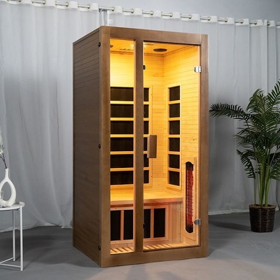 OEM completo do tamanho da pessoa da sauna 2 do espectro da casa interna da madeira da cicuta aceitável