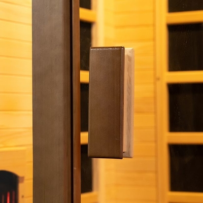 OEM completo do tamanho da pessoa da sauna 2 do espectro da casa interna da madeira da cicuta aceitável