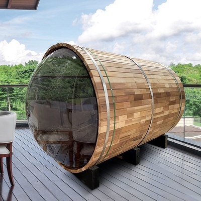 Calefator exterior de Cedar Barrel Saunas With Electric da vista panorâmica da grande capacidade