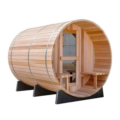 Sala tradicional de Heater Outdoor Wooden Barrel Sauna do vapor com patamar