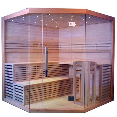 8 pessoas do uso da família da grande capacidade da sala da sauna do vapor do canto do quarto