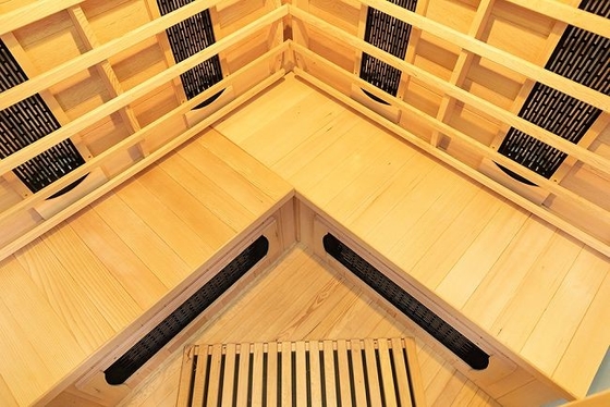 Projeto moderno da sala infravermelha vermelha da sauna de Cedar Wood Indoor Ceramic Heater