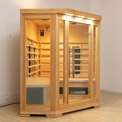 Projeto moderno da sala infravermelha vermelha da sauna de Cedar Wood Indoor Ceramic Heater