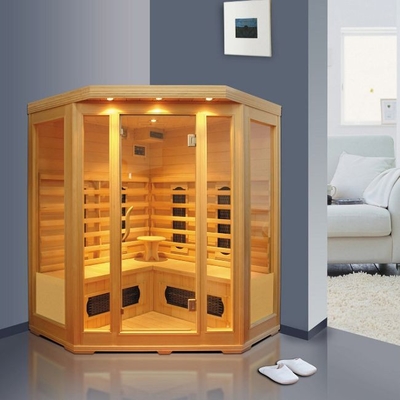 Projeto moderno da sala infravermelha vermelha da sauna de Cedar Wood Indoor Ceramic Heater