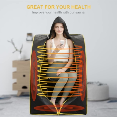 do tamanho completo da pessoa do corpo 1 da casa 1050W sauna infravermelha portátil com chapéu