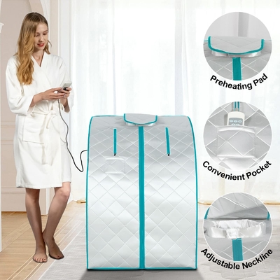 Sauna infravermelha portátil do emagrecimento saudável completo do corpo do cuidado do corpo uma pessoa