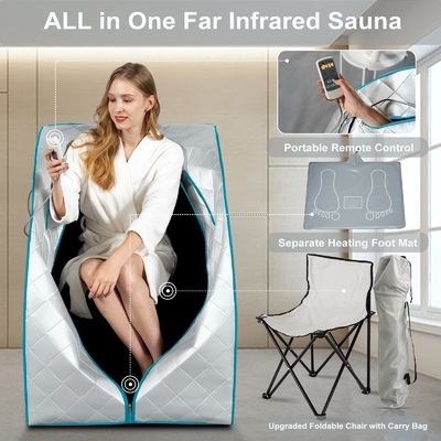 Sauna infravermelha portátil do emagrecimento saudável completo do corpo do cuidado do corpo uma pessoa