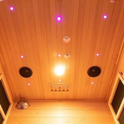 Pessoa pequena de madeira interna da sauna 2 da combinação do infravermelho &amp; do vapor