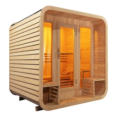 Casa exterior de madeira Commerical de Heater Square Outdoor Garden Sauna do fogão