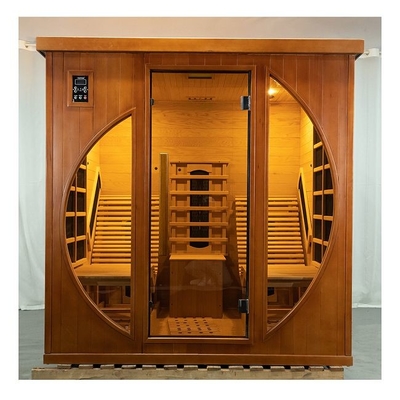Sauna de infravermelho distante portátil para 2-3 pessoas com aquecedor de carbono de espectro completo controlado digitalmente