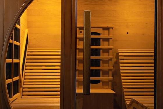 Painel de carbono de espectro completo Sauna infravermelha distante Cedro vermelho 0.C - 65.C Temperatura de funcionamento