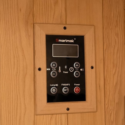 Painel de carbono de espectro completo Sauna infravermelha distante Cedro vermelho 0.C - 65.C Temperatura de funcionamento