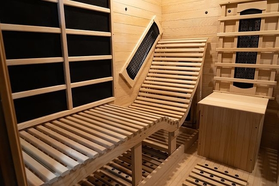 Painel de carbono de espectro completo Sauna infravermelha distante Cedro vermelho 0.C - 65.C Temperatura de funcionamento