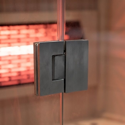 Pequeno de madeira da sauna infravermelha canadense luxuosa da casa da pessoa da cicuta 1 da madeira maciça