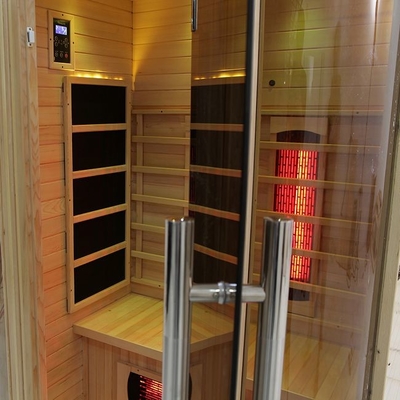 pessoa infravermelha da sala 2 da sauna da casa do espectro completo interno da madeira maciça 1750W