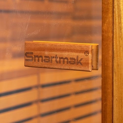 Sistema de Música Bluetooth Sauna Seca ao Ar Livre Relaxamento e Saúde com Porta de Vidro Temperado