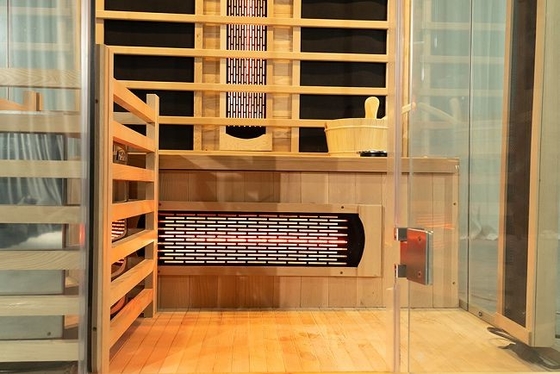 Liga completa da sauna de Heater Wooden Indoor Infrared Steam do espectro e do fogão