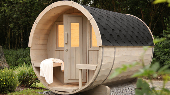 Canadense exterior Cedar Sauna Luxury Large Size vermelho da madeira maciça do uso