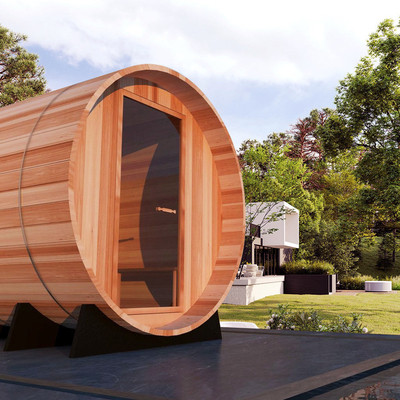 Sauna de madeira do tambor da garantia de 1 ano para a casa e o uso comercial