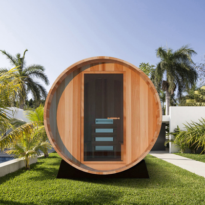 Sauna de madeira do tambor da garantia de 1 ano para a casa e o uso comercial